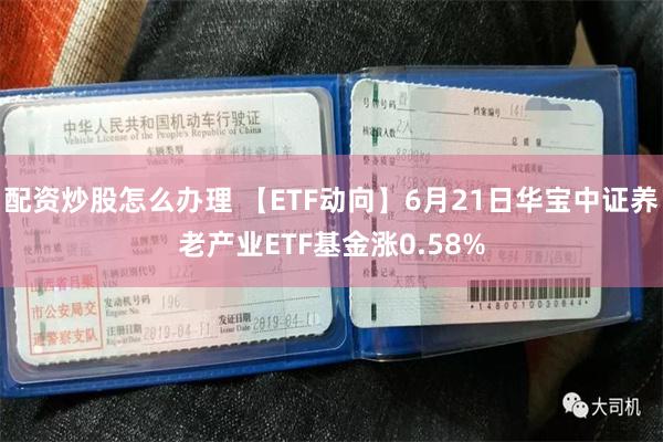 配资炒股怎么办理 【ETF动向】6月21日华宝中证养老产业ETF基金涨0.58%