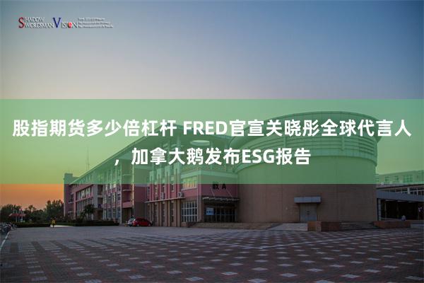 股指期货多少倍杠杆 FRED官宣关晓彤全球代言人，加拿大鹅发布ESG报告