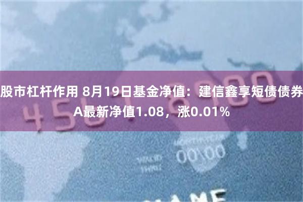 股市杠杆作用 8月19日基金净值：建信鑫享短债债券A最新净值1.08，涨0.01%