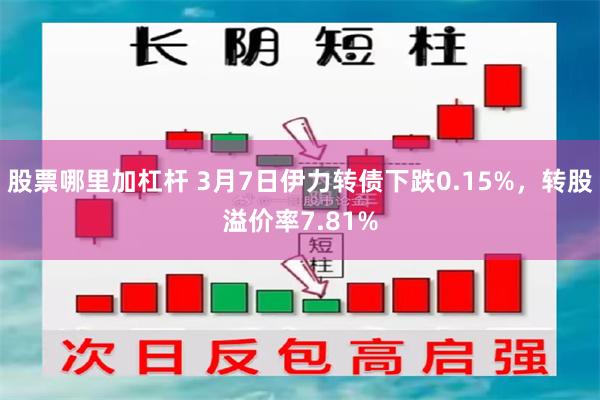 股票哪里加杠杆 3月7日伊力转债下跌0.15%，转股溢价率7.81%